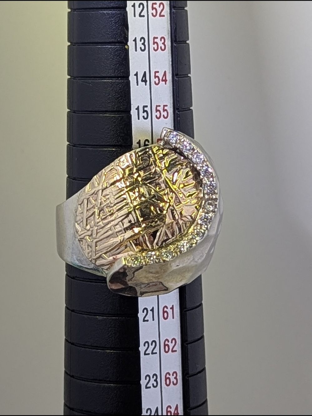 ✨ B. Sampson Artisan Mixed Metal Ring 14K Gold & .925 Sterling Silver Ring ✨ - Picture 8 of 9